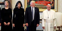 Papa, Trump. Melania, Visita,Hija.jpg