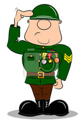 cuadro-poster-un-soldado-de-dibujos-animados-saludando-en-uniforme-militar.jpg