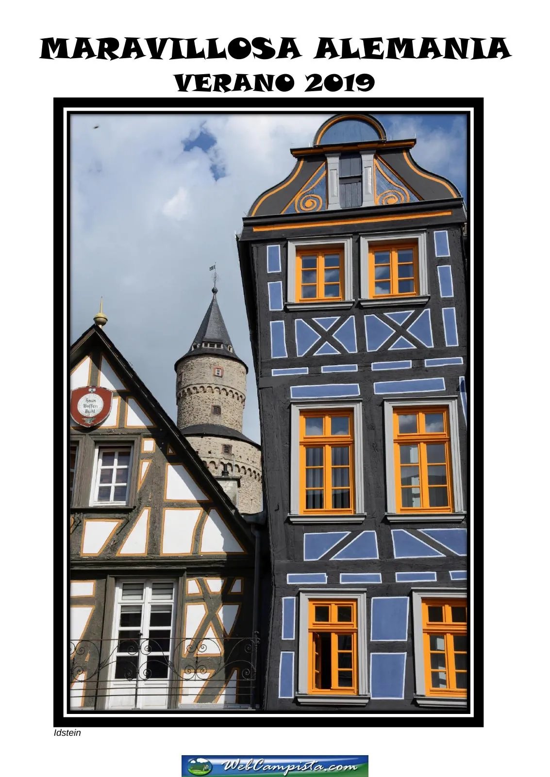 Portada — Maravillosa Alemania, Verano de 2019