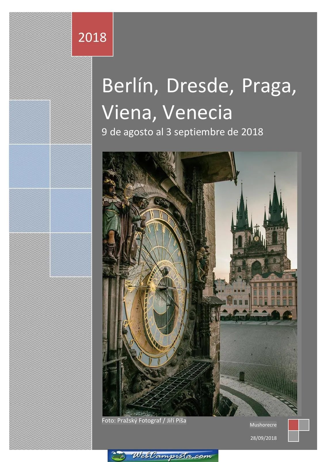 Portada — Berlin, Bremen, Praga, Viena y Venecia