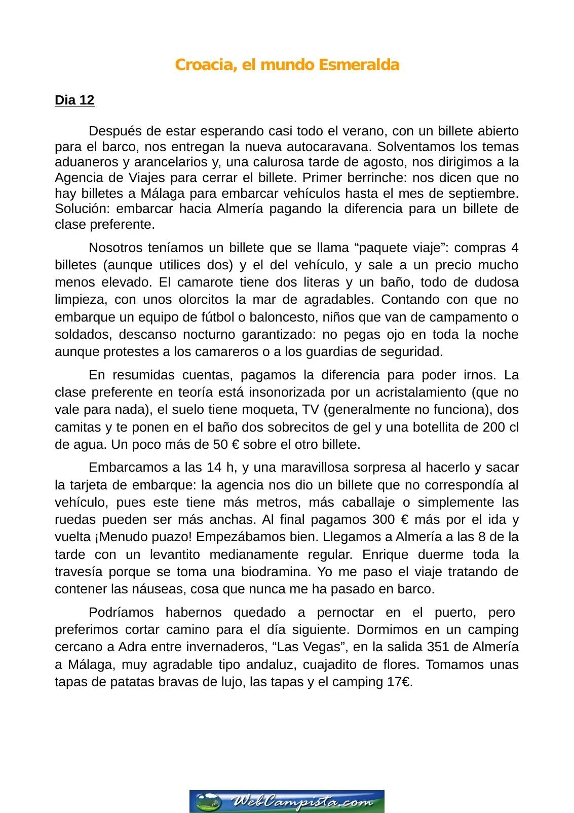 Portada — Croacia un mundo esmeralda