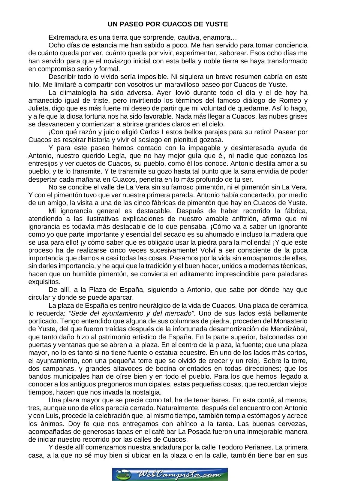 Portada — Un paseo por Cuacos de Yuste