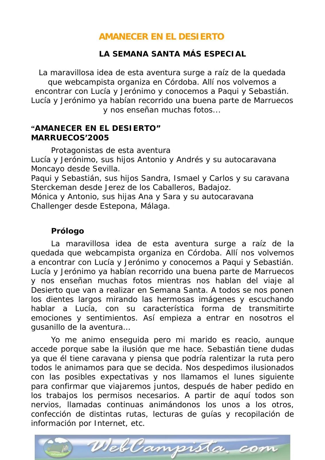 Portada — Amanecer en el desierto