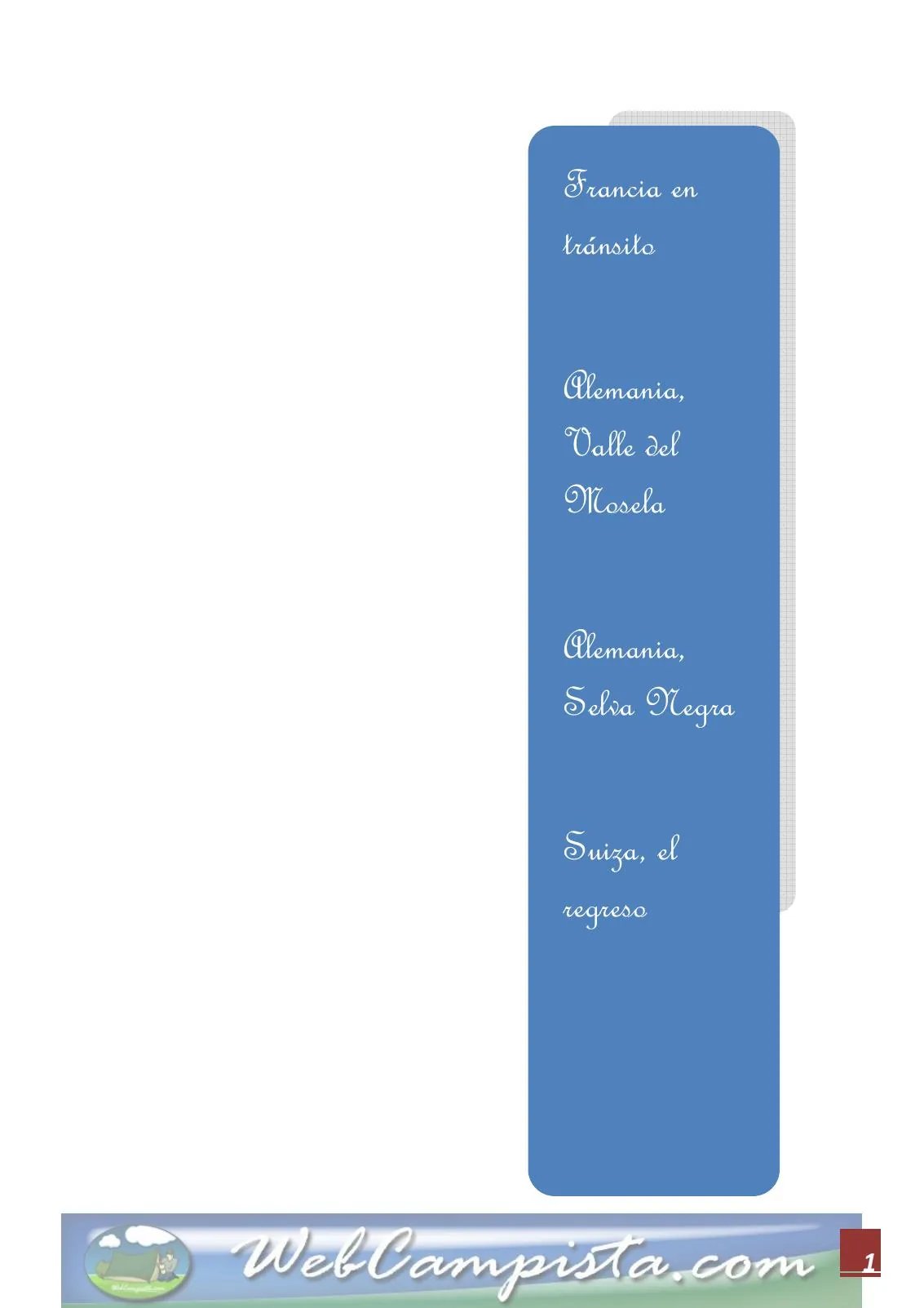 Portada — Francia, Alemania y Suiza