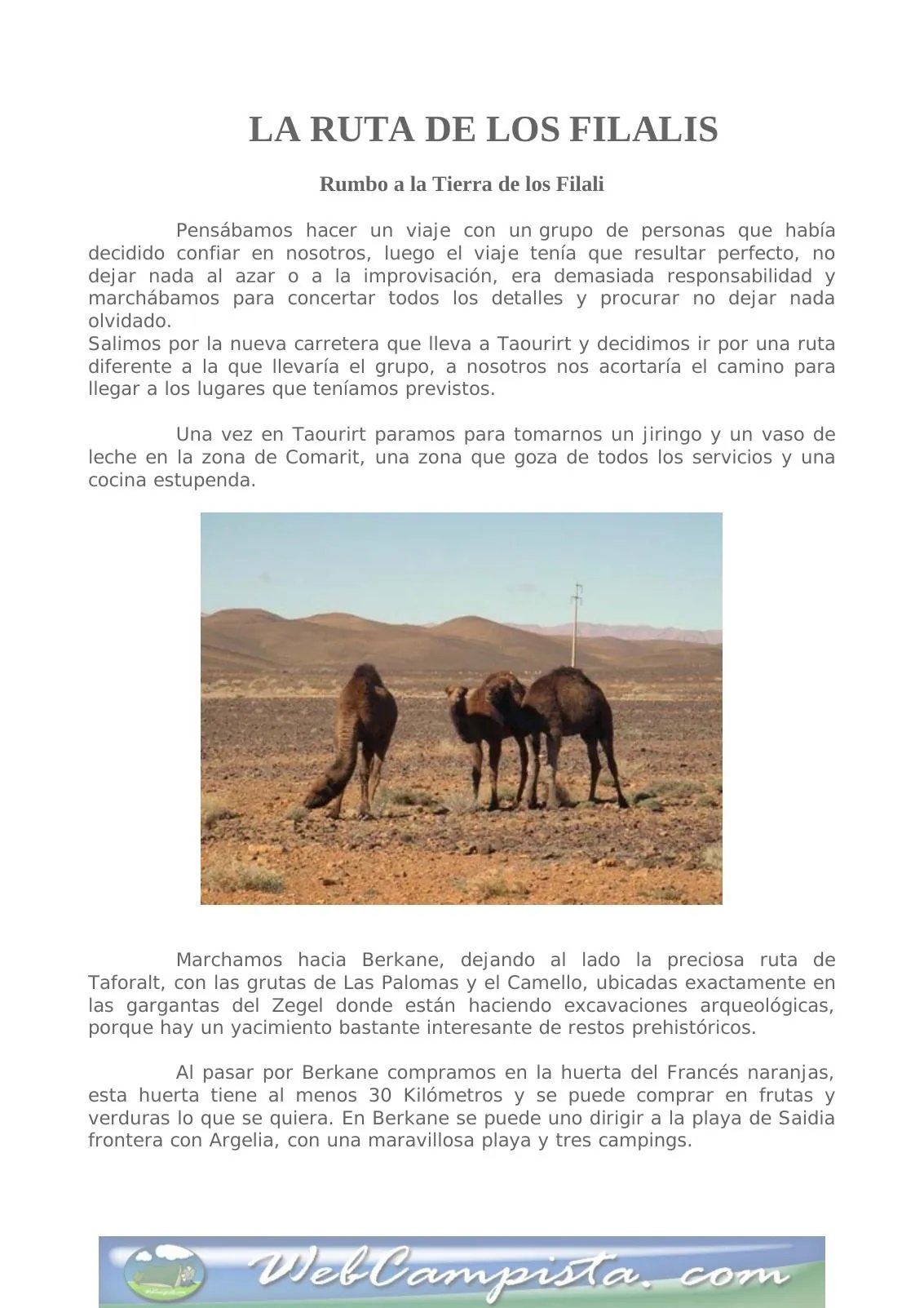 Portada — Rumbo a la Tierra de los Filali