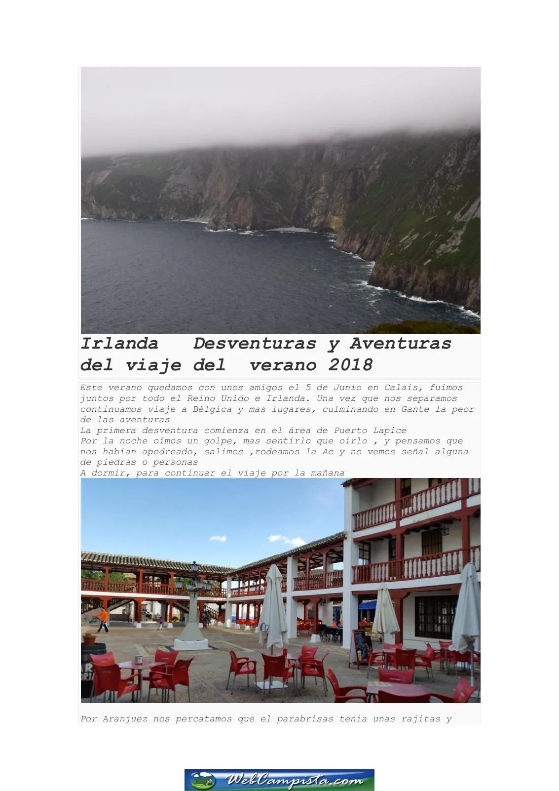 Portada — Irlanda Desventuras y Aventuras del viaje de verano 2018