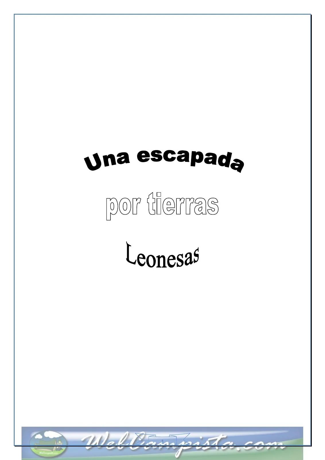 Portada — Escapada por tierras leonesas