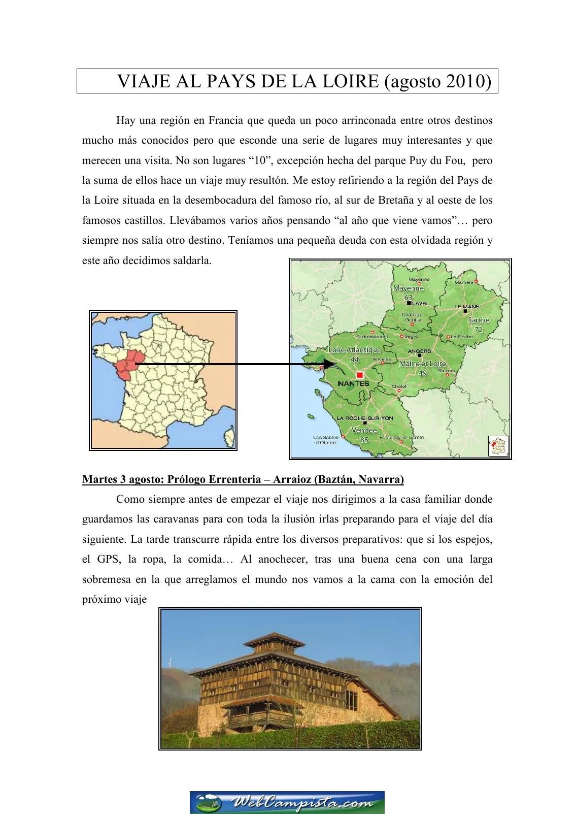 Portada — Viaje al pais de la Loire