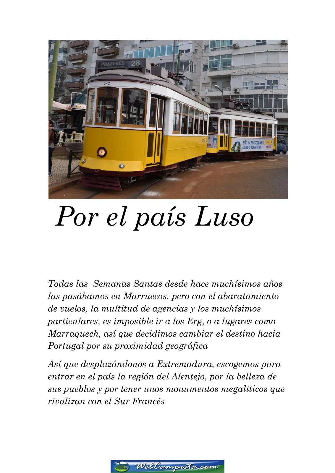 Portada — Por el pais luso