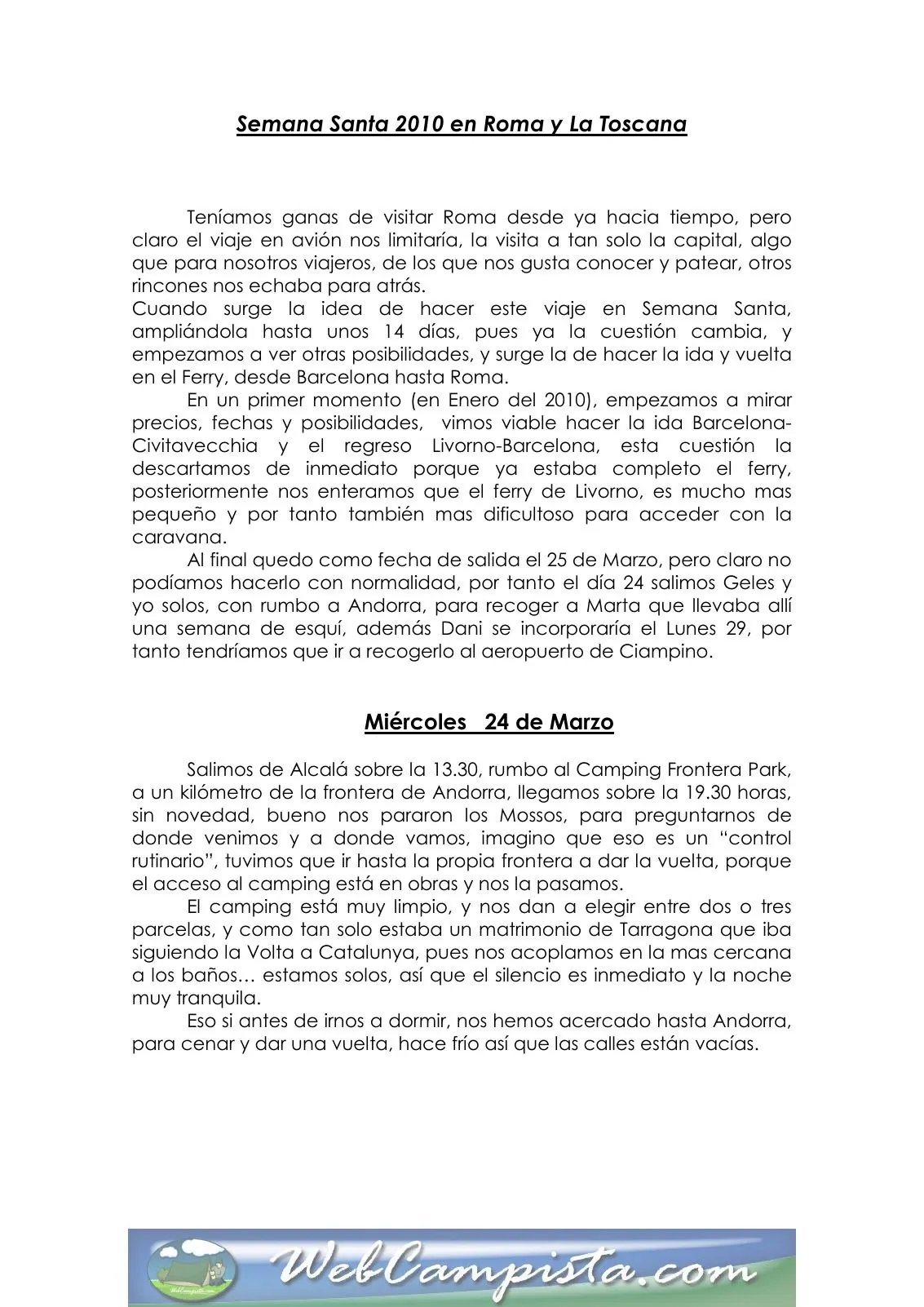 Portada — Viaje a Roma